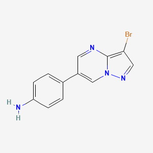 4-(3-Bromopyrazolo[1,5-A]pyrimidin-6-YL)aniline