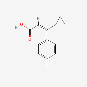 molecular formula C13H14O2 B1183404 3-Cyclopropyl-3-(4-methylphenyl)acrylic acid 