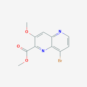 Methyl 8-bromo-3-methoxy-1,5-naphthyridine-2-carboxylate