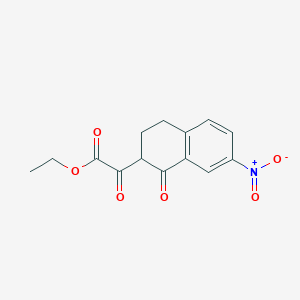 Ethyl 2-(7-nitro-1-oxo-1,2,3,4-tetrahydronaphthalen-2-yl)-2-oxoacetate