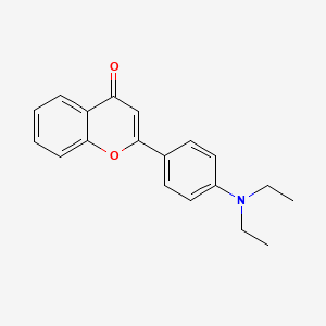 2-[4-(Diethylamino)phenyl]-4H-1-benzopyran-4-one