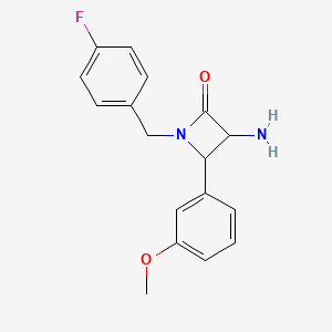 3-Amino-1-(4-fluorobenzyl)-4-(3-methoxyphenyl)azetidin-2-one