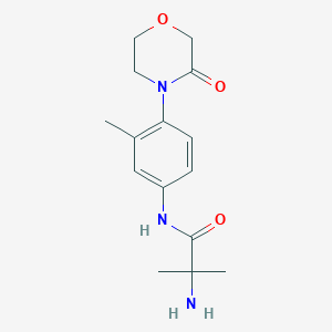 2-Amino-2-methyl-N-(3-methyl-4-(3-oxomorpholino)phenyl)propanamide