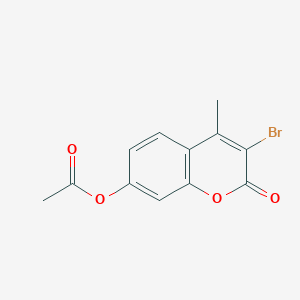 3-Bromo-4-methyl-2-oxo-2H-chromen-7-yl acetate