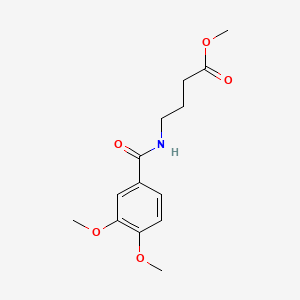 molecular formula C14H19NO5 B1183438 Methyl 4-[(3,4-dimethoxybenzoyl)amino]butanoate 