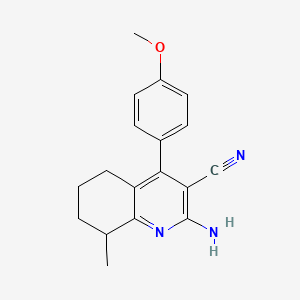 2-Amino-4-(4-methoxyphenyl)-8-methyl-5,6,7,8-tetrahydroquinoline-3-carbonitrile