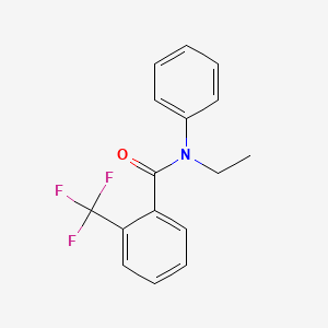 molecular formula C16H14F3NO B1183441 N-ethyl-N-phenyl-2-(trifluoromethyl)benzamide 