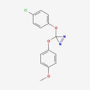 3-(4-Chlorophenoxy)-3-(4-methoxyphenoxy)-3H-diazirene