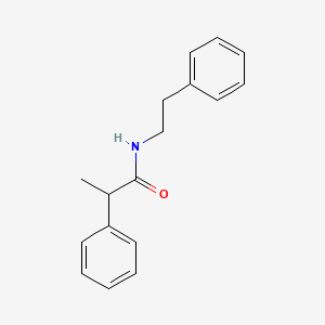 2-phenyl-N-(2-phenylethyl)propanamide