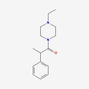 molecular formula C15H22N2O B1183449 1-Ethyl-4-(2-phenylpropanoyl)piperazine 