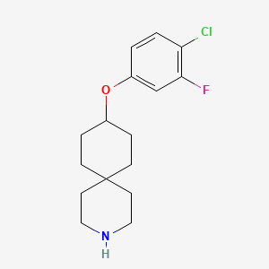 9-(4-Chloro-3-fluorophenoxy)-3-azaspiro[5.5]undecane