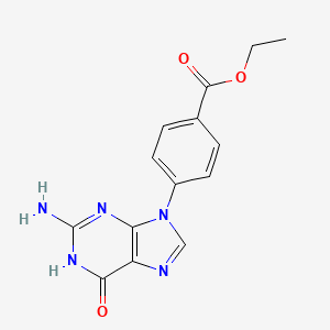 Ethyl 4-(2-amino-6-oxo-1H-purin-9(6H)-yl)benzoate