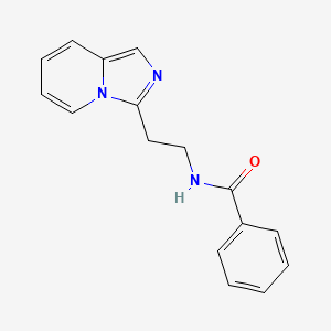 molecular formula C16H15N3O B1183522 N-[2-(imidazo[1,5-a]pyridin-3-yl)ethyl]benzamide 