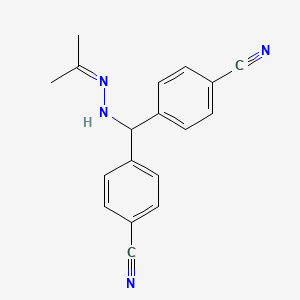 4,4'-((2-(Propan-2-ylidene)hydrazinyl)methylene)dibenzonitrile