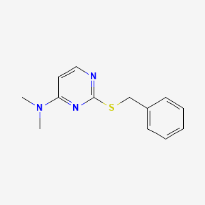 molecular formula C13H15N3S B1183540 2-(benzylsulfanyl)-N,N-dimethylpyrimidin-4-amine 