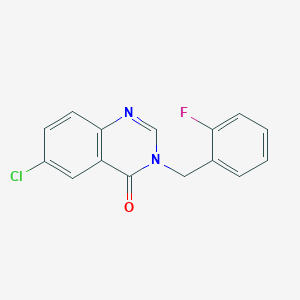 6-Chloro-3-(2-fluorobenzyl)quinazolin-4(3H)-one