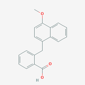 2-[(4-Methoxynaphthalen-1-yl)methyl]benzoic acid