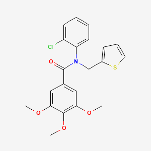 N-(2-chlorophenyl)-3,4,5-trimethoxy-N-(2-thienylmethyl)benzamide