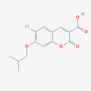 6-Chloro-7-isobutoxy-2-oxo-2H-chromene-3-carboxylic acid