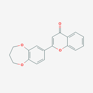 4H-1-Benzopyran-4-one, 2-(3,4-dihydro-2H-1,5-benzodioxepin-7-yl)-