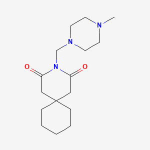 3-[(4-Methylpiperazin-1-yl)methyl]-3-azaspiro[5.5]undecane-2,4-dione