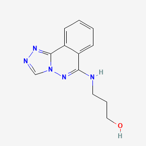molecular formula C12H13N5O B1183554 3-([1,2,4]Triazolo[3,4-a]phthalazin-6-ylamino)-1-propanol 