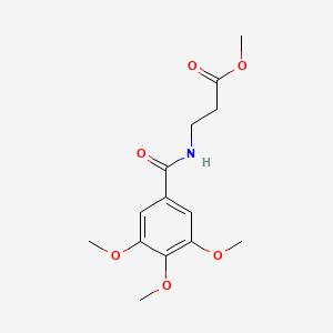 molecular formula C14H19NO6 B1183559 Methyl 3-[(3,4,5-trimethoxybenzoyl)amino]propanoate 