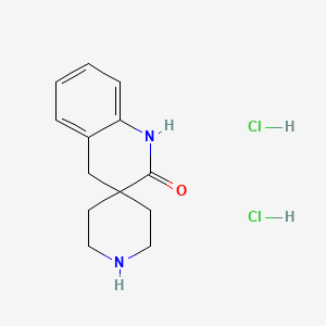 molecular formula C13H18Cl2N2O B11835590 1'H-Spiro[piperidine-4,3'-quinolin]-2'(4'H)-one dihydrochloride 