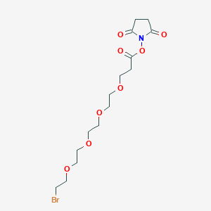 molecular formula C15H24BrNO8 B11835594 Bromo-PEG4-NHS ester 