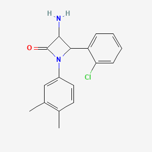 3-Amino-4-(2-chlorophenyl)-1-(3,4-dimethylphenyl)azetidin-2-one