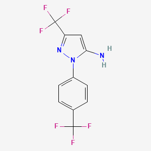 3-(Trifluoromethyl)-1-(4-(trifluoromethyl)phenyl)-1H-pyrazol-5-amine