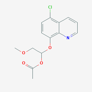 1-((5-Chloroquinolin-8-yl)oxy)-2-methoxyethyl acetate