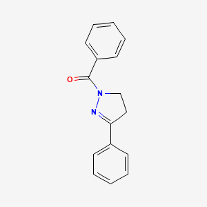 molecular formula C16H14N2O B1183571 1-benzoyl-3-phenyl-4,5-dihydro-1H-pyrazole 