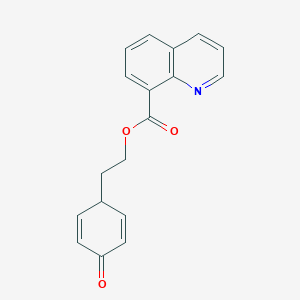 2-(4-Oxocyclohexa-2,5-dien-1-yl)ethyl quinoline-8-carboxylate