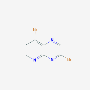 molecular formula C7H3Br2N3 B11835736 3,8-Dibromopyrido[2,3-b]pyrazine 