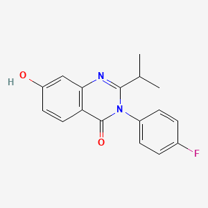 3-(4-Fluorophenyl)-7-hydroxy-2-isopropylquinazolin-4(3H)-one