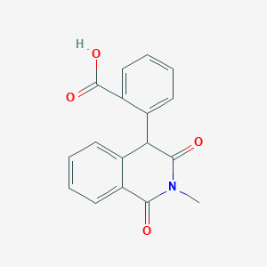 molecular formula C17H13NO4 B11835818 2-(2-Methyl-1,3-dioxo-1,2,3,4-tetrahydroisoquinolin-4-yl)benzoic acid CAS No. 113258-81-4