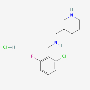 N-(2-chloro-6-fluorobenzyl)-1-(piperidin-3-yl)methanamine hydrochloride