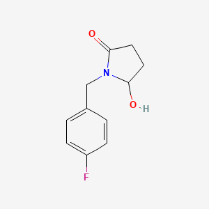 molecular formula C11H12FNO2 B1183586 1-(4-Fluorobenzyl)-5-hydroxy-2-pyrrolidinone 