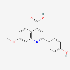 2-(4-Hydroxyphenyl)-7-methoxyquinoline-4-carboxylic acid