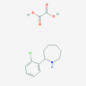 molecular formula C14H18ClNO4 B11835873 2-(2-Chlorophenyl)azepane oxalate 