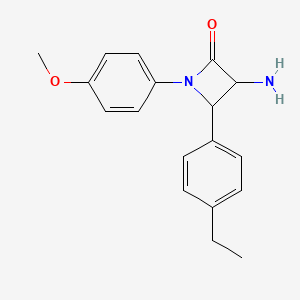 3-Amino-4-(4-ethylphenyl)-1-(4-methoxyphenyl)azetidin-2-one