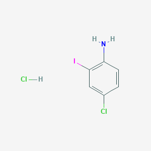 molecular formula C6H6Cl2IN B11835912 4-Chloro-2-iodoaniline hydrochloride 