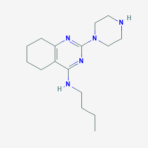 N-Butyl-2-(piperazin-1-YL)-5,6,7,8-tetrahydroquinazolin-4-amine