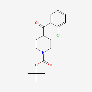 molecular formula C17H22ClNO3 B11835971 Tert-butyl 4-(2-chlorobenzoyl)piperidine-1-carboxylate 