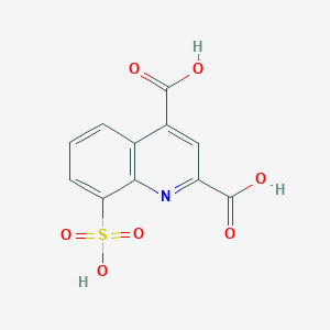 molecular formula C11H7NO7S B11836013 8-sulfoquinoline-2,4-dicarboxylic Acid CAS No. 200506-10-1