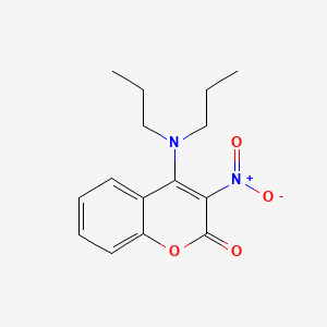 4-Dipropylamino-3-nitrocoumarin