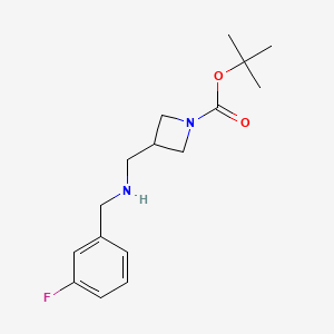 molecular formula C16H23FN2O2 B11836131 1-Boc-3-[(3-fluorobenzyl-amino)-methyl]-azetidine CAS No. 887590-12-7