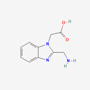 molecular formula C10H11N3O2 B1183616 [2-(aminomethyl)-1H-benzimidazol-1-yl]acetic acid 