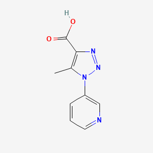 molecular formula C9H8N4O2 B1183625 5-methyl-1-(3-pyridinyl)-1H-1,2,3-triazole-4-carboxylic acid 